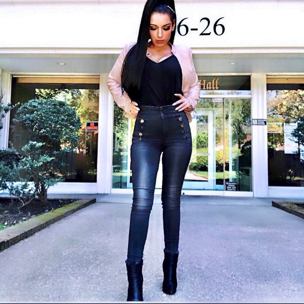 Brand new high rise jeans express